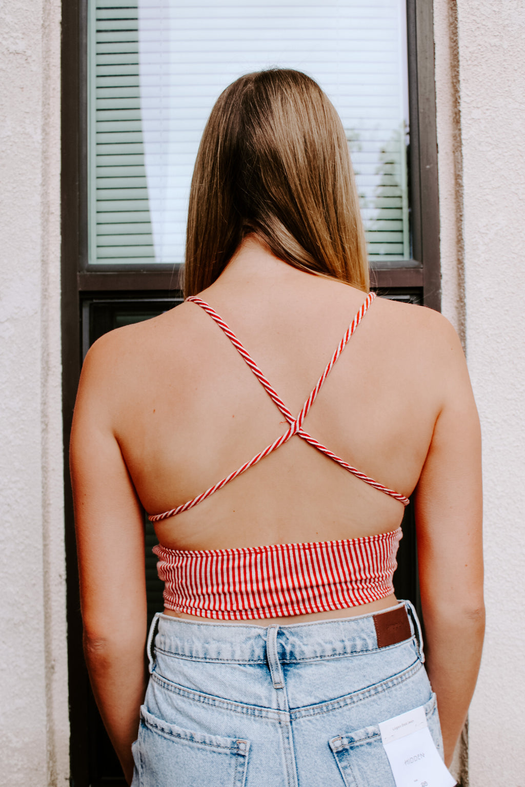 The Essentials Red Stripe Top