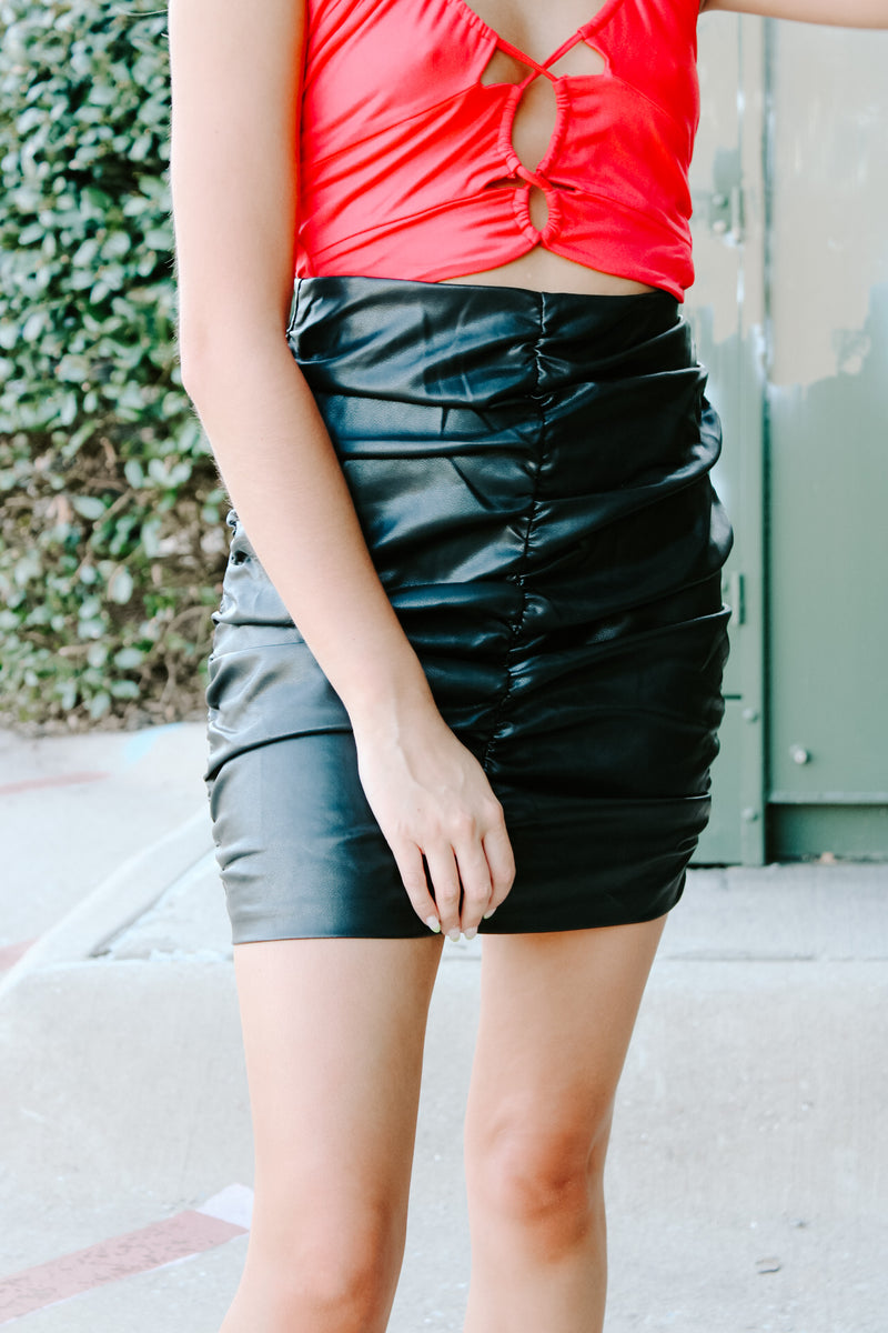 Best Shot Leather Skirt