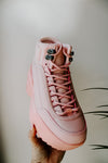 Macy Pink Platform Sneakers